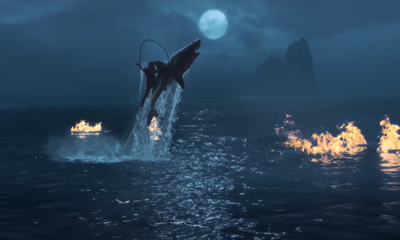 Devara Shark Scene Behind the Scenes